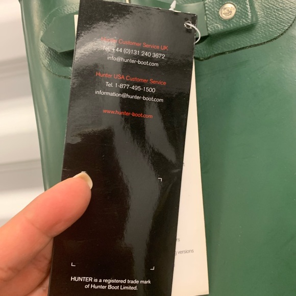 NWT! Hunter Tall Green Boots size 43 M10/F11 - Picture 14 of 17